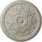 Ekena Millwork Luton Ceiling Medallion (Fits Canopies up to 3 1/2"), Hand-Painted Pot of Cream Crackle, 21"OD x 2"P CM21LUPCC - alternate 1